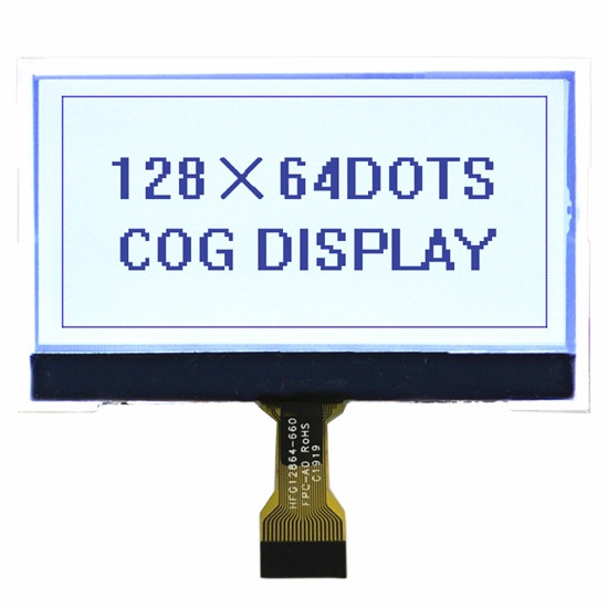 128x64 FSTN Graphic LCD Display With White Backlight