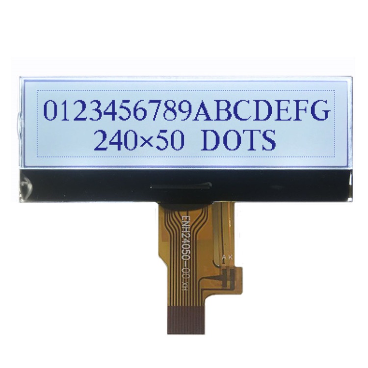 240x50 Graphic LCD Display Black On White