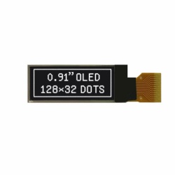 0.91 Inch 128x32 OLED Display White Color